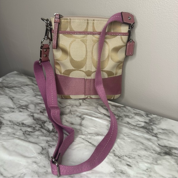 Coach Beige and Pink Crossbody Bag - Picture 9 of 9